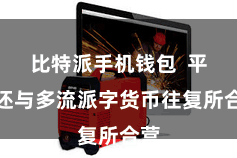 比特派手机钱包 平台还与多流派字货币往复所合营