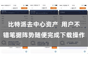 比特派去中心资产  用户不错笔据阵势随便完成下载操作