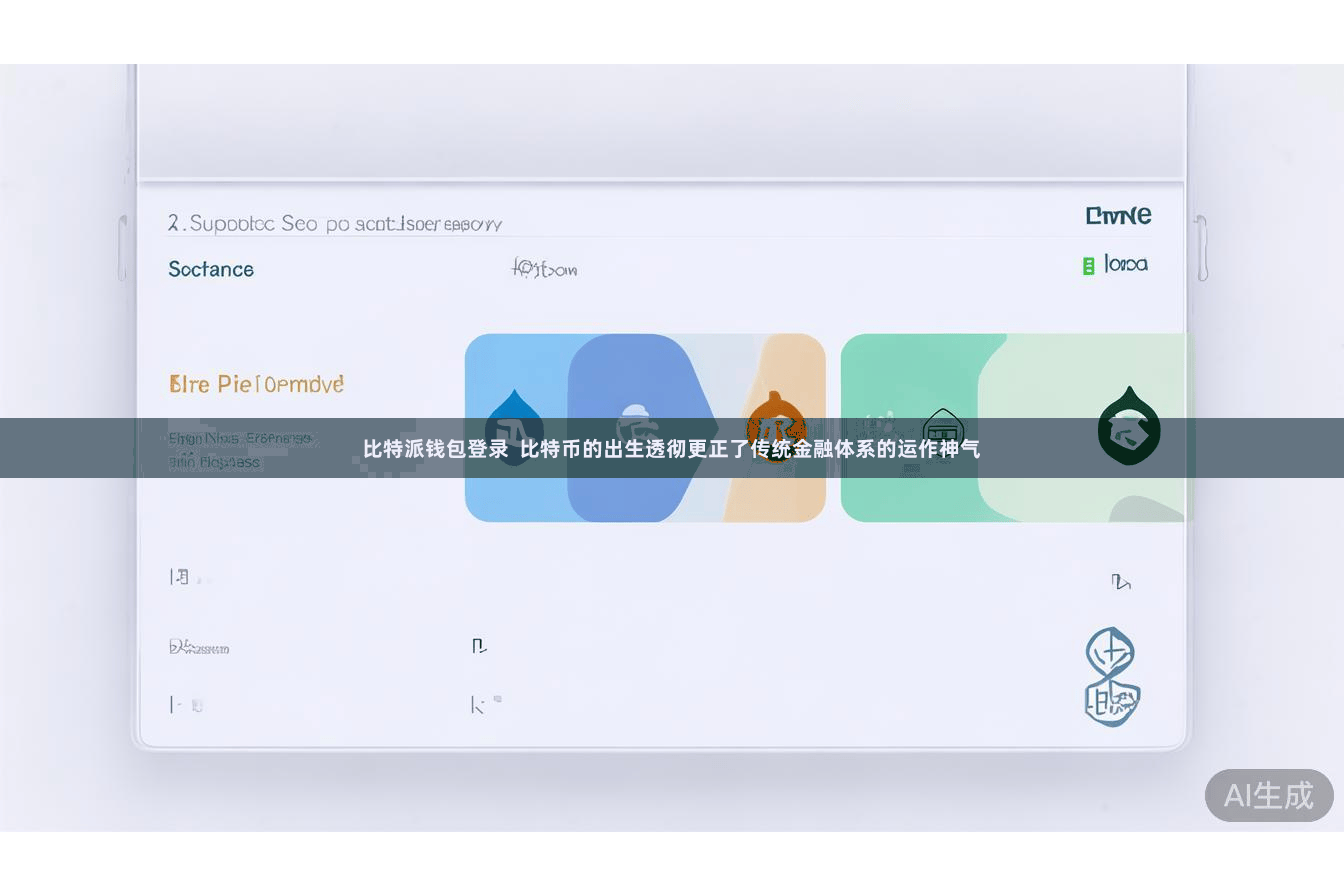 比特派钱包登录  比特币的出生透彻更正了传统金融体系的运作神气