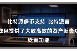 比特派多币支持  比特派官方钱包提供了大致高效的资产贬责功能