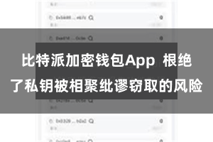 比特派加密钱包App  根绝了私钥被相聚纰谬窃取的风险